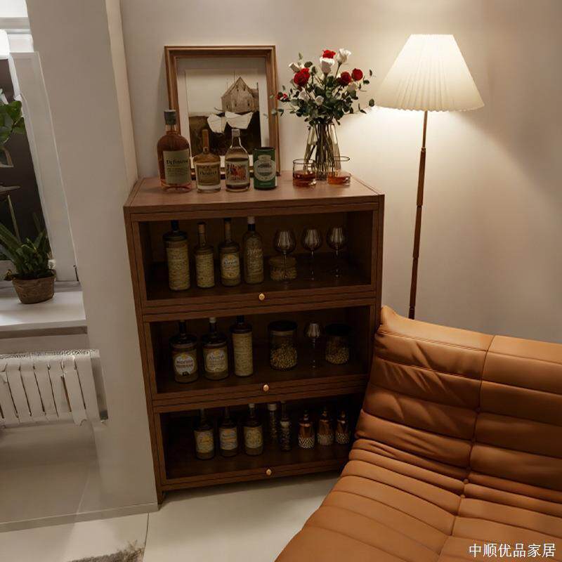 餐边柜子厨房储物置物柜茶水边柜现代简约酒柜客厅靠墙水杯置物架