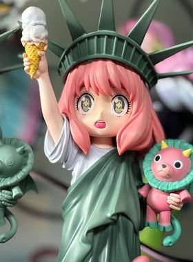 间谍过家家Mimo自由女神像阿尼亚手办模型动漫可爱美少女潮玩摆件