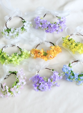 运动会毕业季手腕花丁香花手环