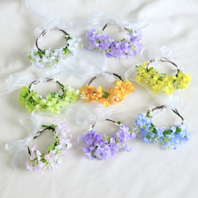 运动会毕业季手腕花丁香花手环