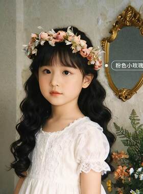cos头饰成人儿童仿真花环头饰