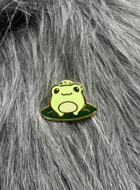 可爱小动物别针青蛙冷血动物金属徽章