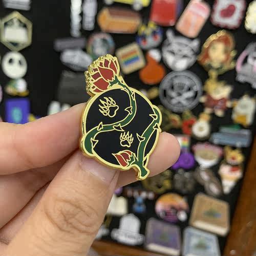 胸针创意日韩狗爪莲花可爱书包装饰小徽章迷你金属小别针个性百搭