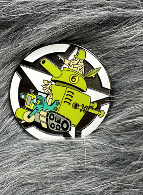 怪车大赛动画周边Wacky Raves 周边金属徽章