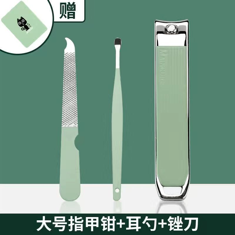 高端指甲刀套装全套指甲刀防飞溅指甲钳修脚神器斜口指甲剪刀锉刀