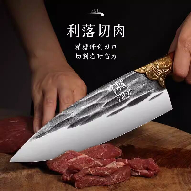 菜刀剔骨刀扒皮杀猪专用手工锻打特殊用途刀剥皮分割刀开背杀鱼刀