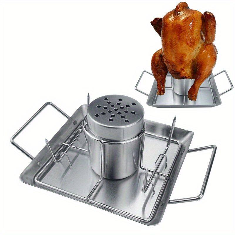 不锈钢烧烤架牛排架排骨烤肉BBQ工具烘烤家用露营火鸡烧烤架子