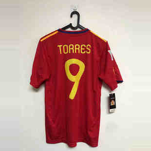 经典复古2010世界杯西班牙球衣托雷斯哈维伊涅斯塔比利亚足球服