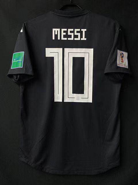 经典复古2018世界杯阿根廷客场球衣梅西迪玛利亚阿奎罗罗霍足球服