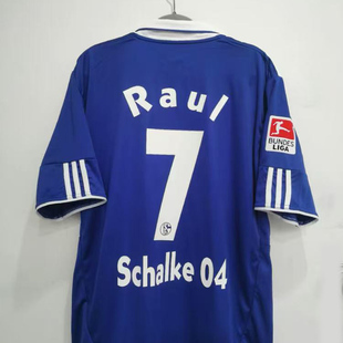 经典复古10-11沙尔克04球衣劳尔蒿俊闵亨特拉尔内田笃人球衣