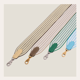 适用于爱马仕帆布包包肩带加宽加厚编织肩带蜡线斜跨单肩凯莉