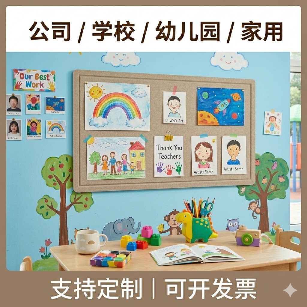 毛毡墙贴照片墙幼儿园墙面装饰校园文化墙教室布置办公室免钉加厚