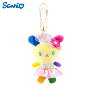 日版 花小兔毛绒公仔挂件玩偶吊坠饰品 三丽鸥Sanrio彩虹乐园限定