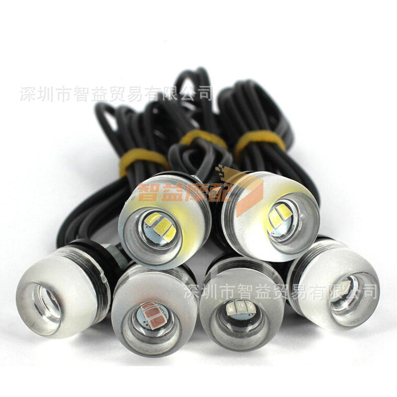 新款凹透镜鹰眼灯 18MM-5630 LED汽车灯 反击磨砂倒车灯 摩托车灯