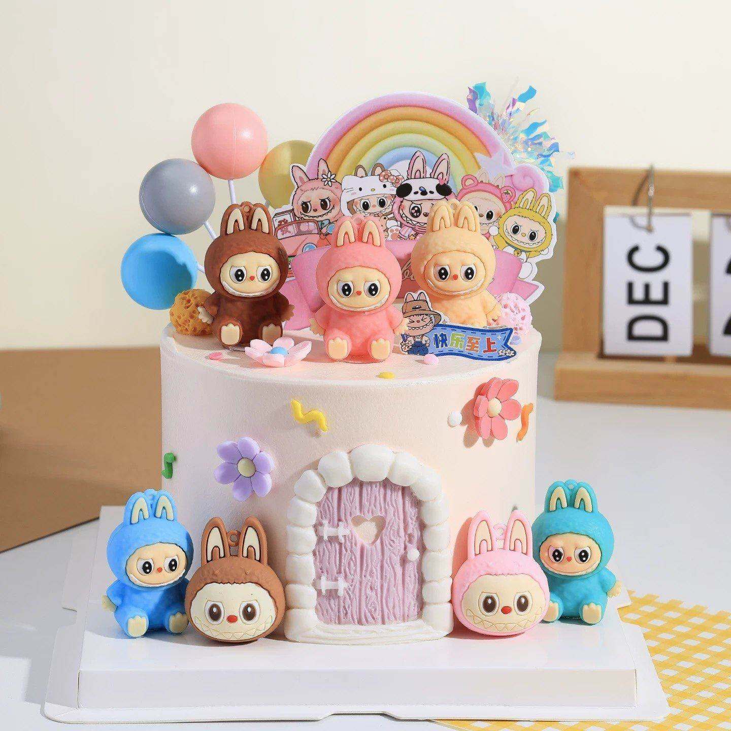 拉布布蛋糕装饰摆件插件labubu儿童生日卡通公仔甜品台烘焙配件,节庆用品/礼品,节日装扮用品,淘宝优惠券,粉丝福利购,淘宝优惠卷