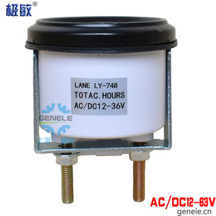 DC10 36V计时表748工业计时器AC 载机挖掘机工程车 DC12 80V装