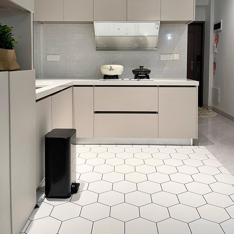 免洗PU皮革厨房地垫防滑水防油污