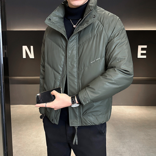 立领羽绒服男轻薄冬季 潮牌痞帅高级感加厚保暖休闲外套男 2025新款