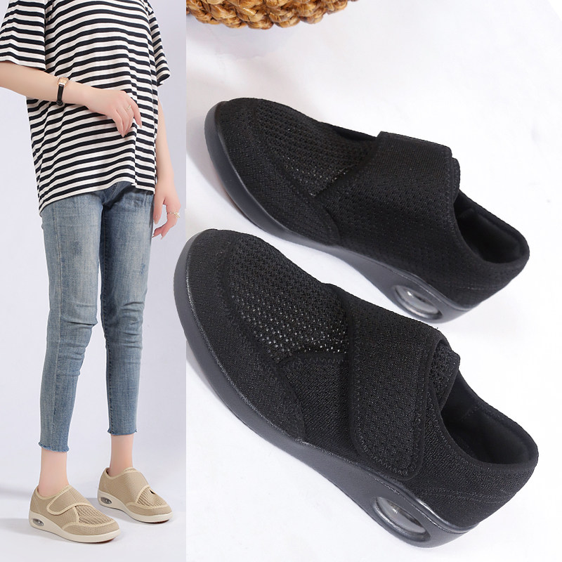 魔术贴女鞋网鞋夏款网眼2025新款