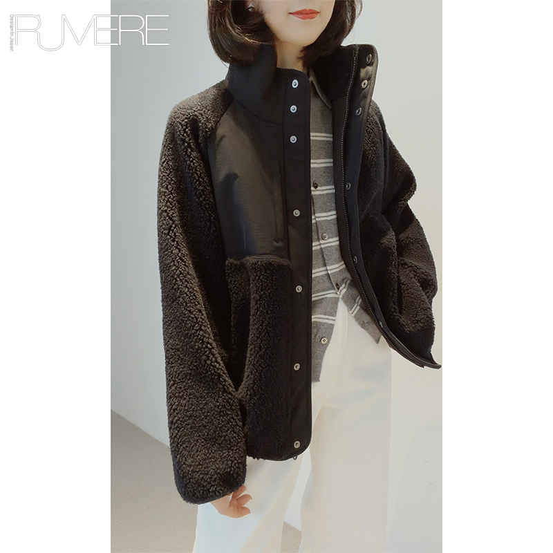 LP新品女双面两穿防水冲锋外套