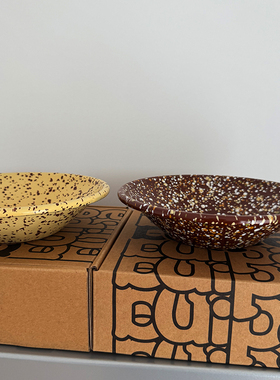 韩国代购eding搪瓷泼墨新款酸奶碗谷物碗家用韩式餐具