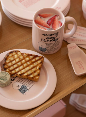 韩国代购momur weekend节日狗狗系列陶瓷餐盘狗狗马克杯