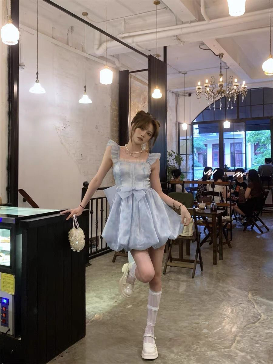 #NOHASHTAG公主裙成人生日战袍蓬蓬裙蝴蝶结连衣裙女小个子仙