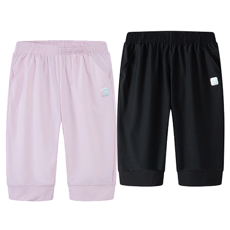 361女童冰肤七分裤新品2024夏针织短裤中大童速干运动裤K6Z421502