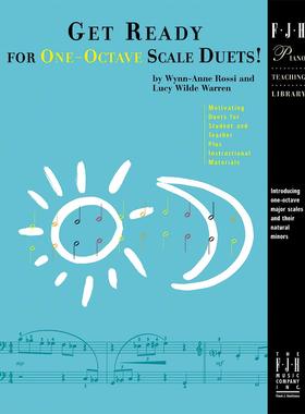 现货 英文原版  Get Ready for One-Octave Scale Duets! Wynn-Anne Rossi