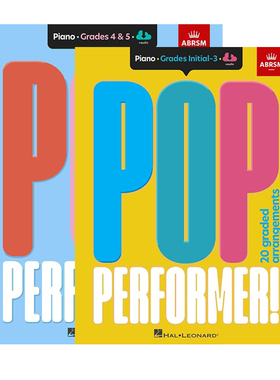 现货 正版原版 英国皇家 ABRSM 流行歌手！钢琴1-5级 ABRSM Pop Performer!