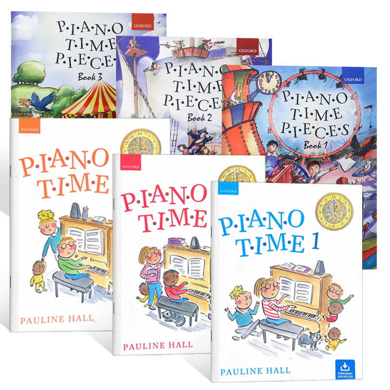 现货 正版英文原版 Oxford Piano Time Pieces 钢琴时光课程 钢琴启蒙 牛津音乐