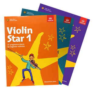 现货 正版英文原版 英皇考级小提琴考级入门教材 小提琴之星1-3级 学生用书 Violin Star