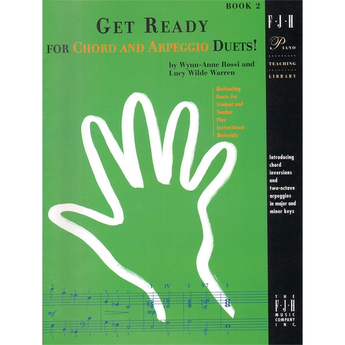现货 英文原版 Get Ready for Chord and Arpeggio Duets!, Book 2 準備好為和弦和琶音二重奏！ 第二冊