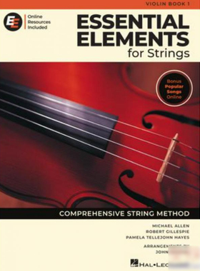 现货 英文原版 Essential Elements for Strings – Violin Book 1 with Online Resources 弦乐基本教程 小提琴 一冊 Hal Leonard