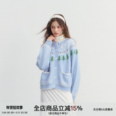 YOUTH 恋恋悸动 羊毛针织衫 SPEAR 费尔岛提花开衫 宽松毛衣秋冬