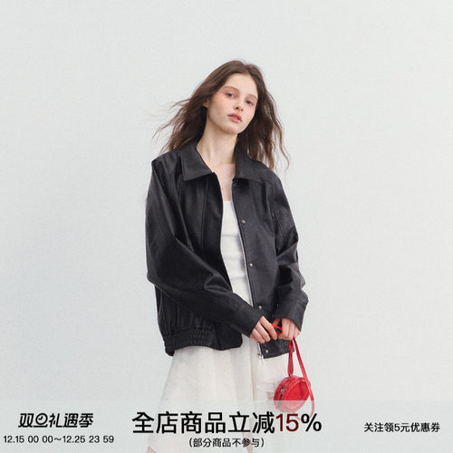 SPEARYOUTH韩系常规皮衣外套