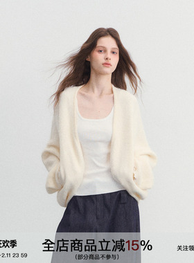 SPEAR YOUTH“悸动轨迹”羊毛针织衫蝙蝠袖大廓形毛衣开衫外套