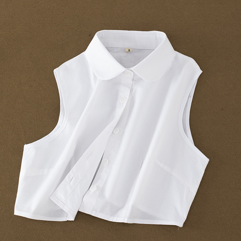 KOREAN VERSION OF FAKE COLLAR WOMENS WILD FAKE COLLAR SHIRT FAKE COLLAR SHIRT COLLAR SWEATER DECORATIVE COLLAR AUTUMN AND WINTER COTTON WHITE COLLAR