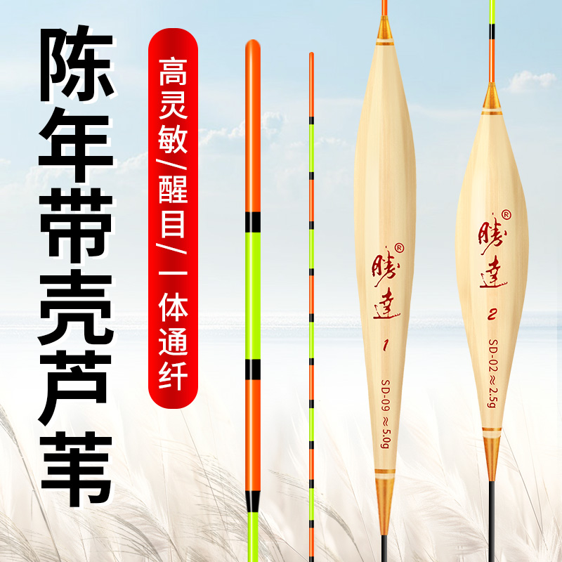 陈年芦苇高灵敏浮漂醒目加粗尾