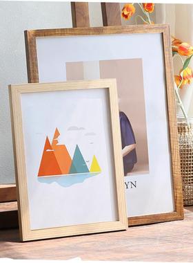 Creative solid wood picture frame photo A4 A3 8K 4K 24inches