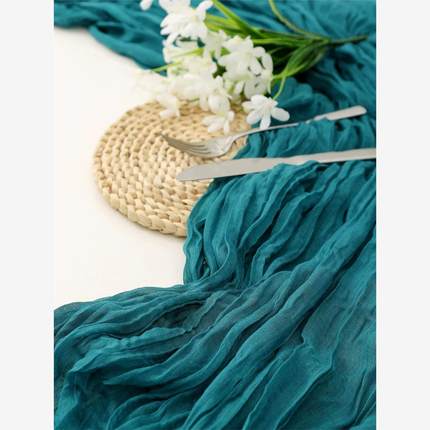 2025 订婚森系网纱桌旗 Mesh Table Runner Wedding Baby Shower