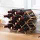 Wine Assembled Rack Wooden Holders Kitchen Display Stan