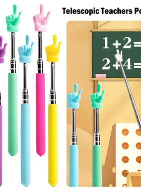 Retractable Teacher Pointer Finger Design StainlessSteel Tel