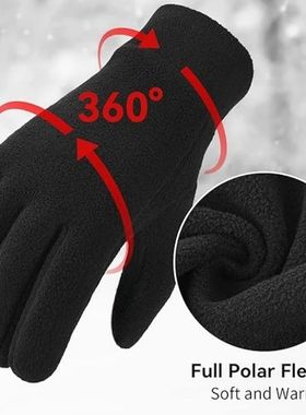 Warm Winter Gloves Polar Fleece Cold Weather Gloves Touch Sc