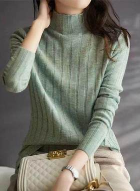 Autumn winter girls sweater Turtleneck Knitting women jumper