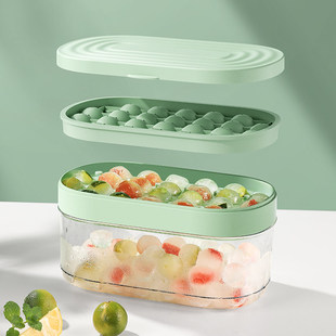 Ice Cube Trays Silicon Bottom Ice Cube Storage Container Box