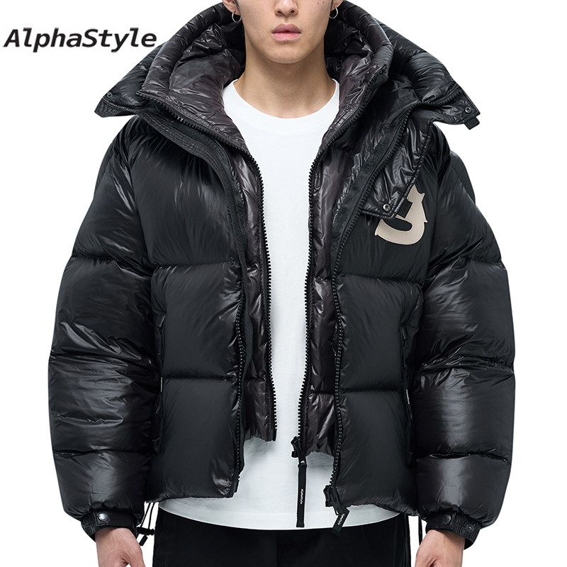 ALPHASTYLE短款鹅绒羽绒服户外