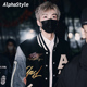 羊毛棒球夹克外套刺绣美式 AlphaStyle春季 复古宽松男 明星同款