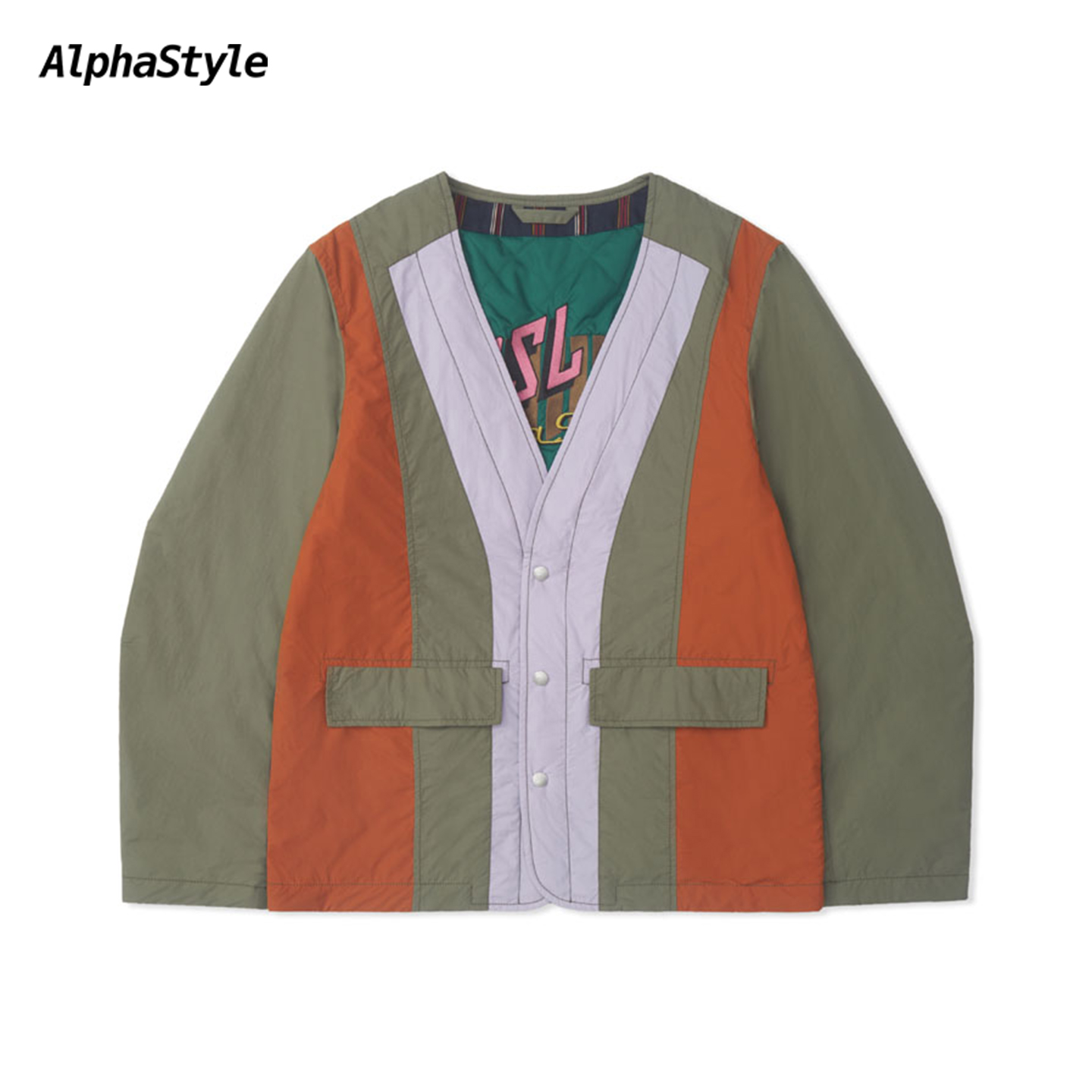 冬季休闲户外双面穿无領西装外套