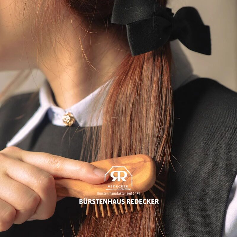 德国redecker橄榄木梳子按摩梳